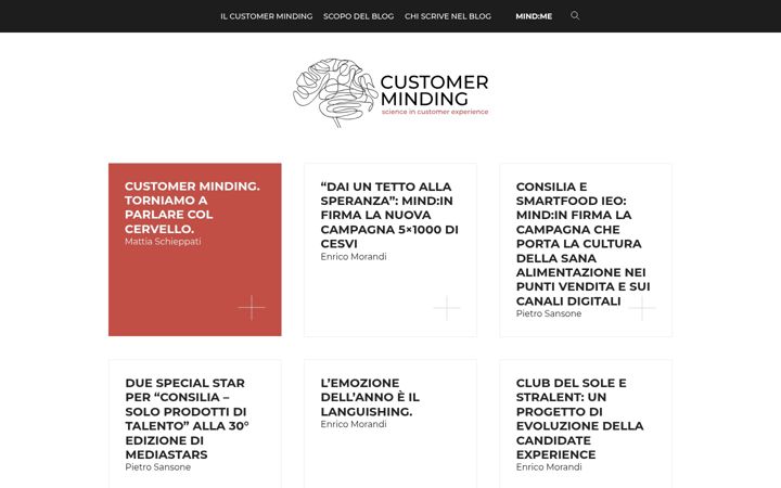 Screenshot of customerminding.it