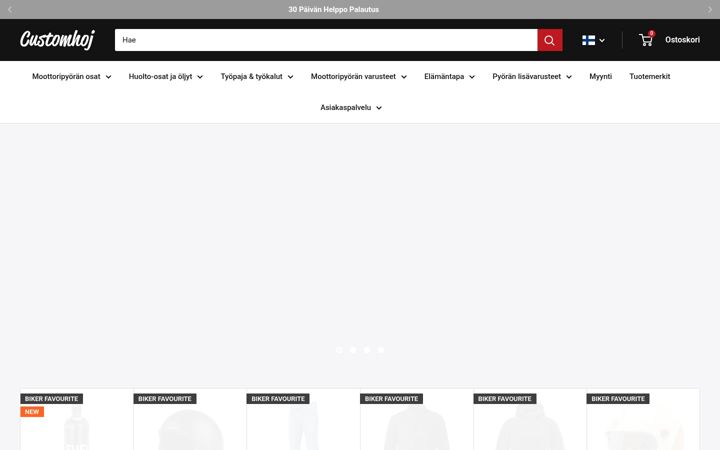 Screenshot di customhoj.fi