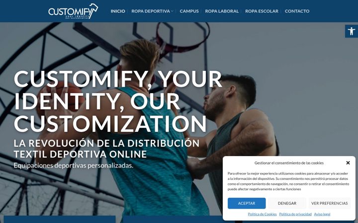 Screenshot of customifypersonalizacion.es