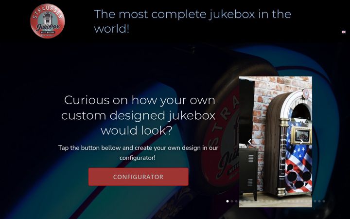 Screenshot of customjukebox.eu