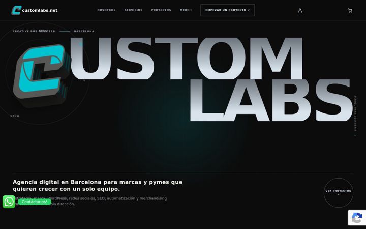 Screenshot of customlabs.net