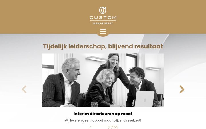 Screenshot of custommanagement.nl
