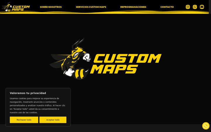 Ekrano kopija custommaps.es