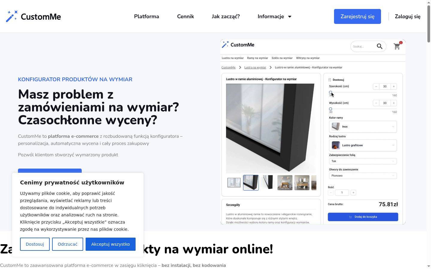 Snímka obrazovky banera súhlasu zobrazeného pred akoukoľvek interakciou