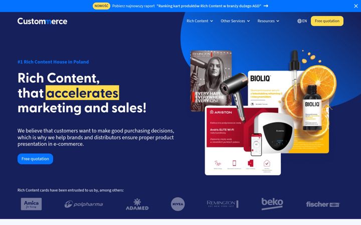 Screenshot of custommerce.pl