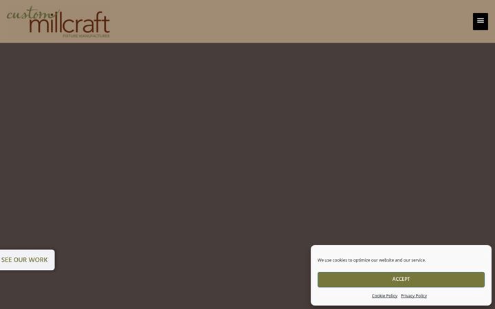 Screenshot of custommillcraft.com