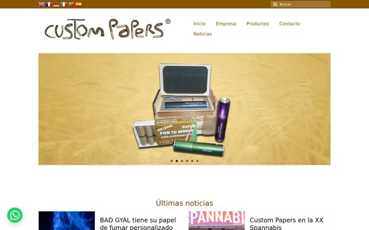 Ekrano kopija custompapers.es