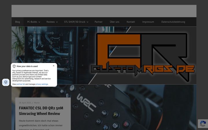 Screenshot of customrigs.de