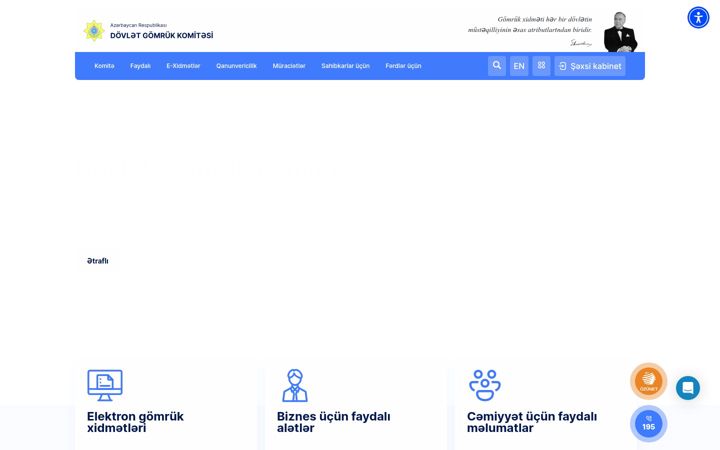 Screenshot of customs.gov.az