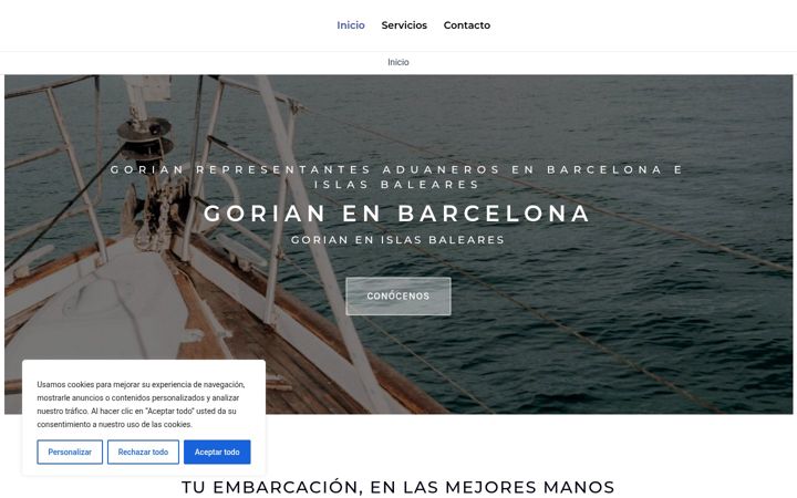 Screenshot of customsandimportbaleares.com