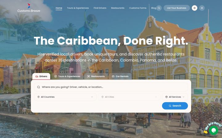 Screenshot of customsbreeze.com