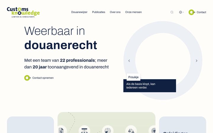 Screenshot of customsknowledge.nl