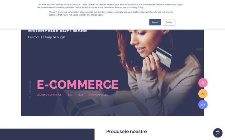 Zrzut ekranu customsoft.ro