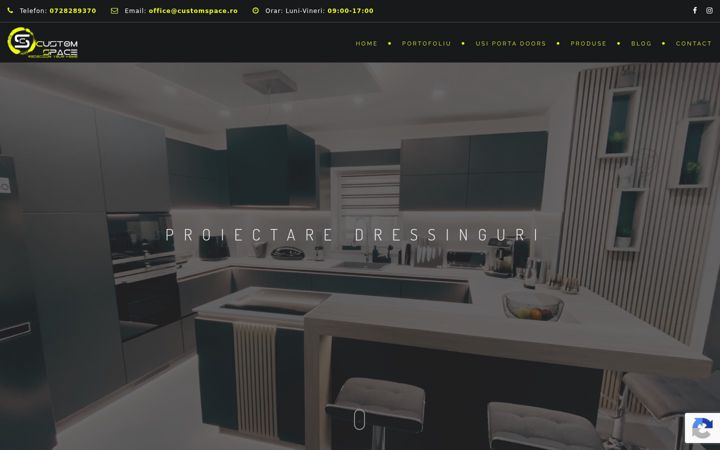 Screenshot of customspace.ro