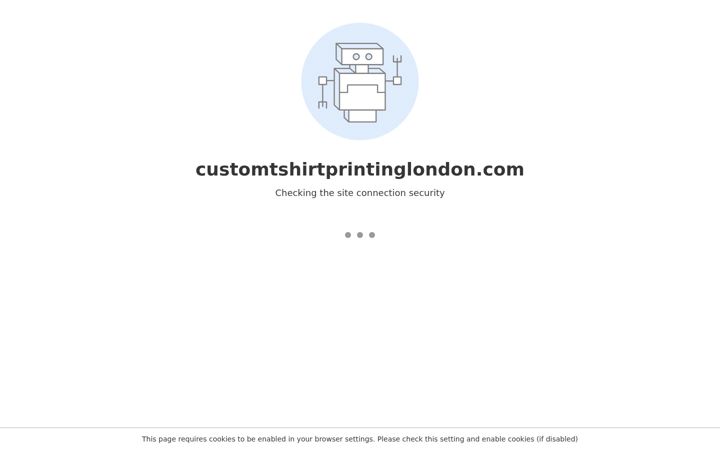Screenshot of customtshirtprintinglondon.com