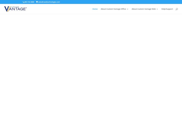 Screenshot of customvantage.com