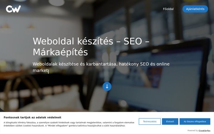 Screenshot of customweb.hu