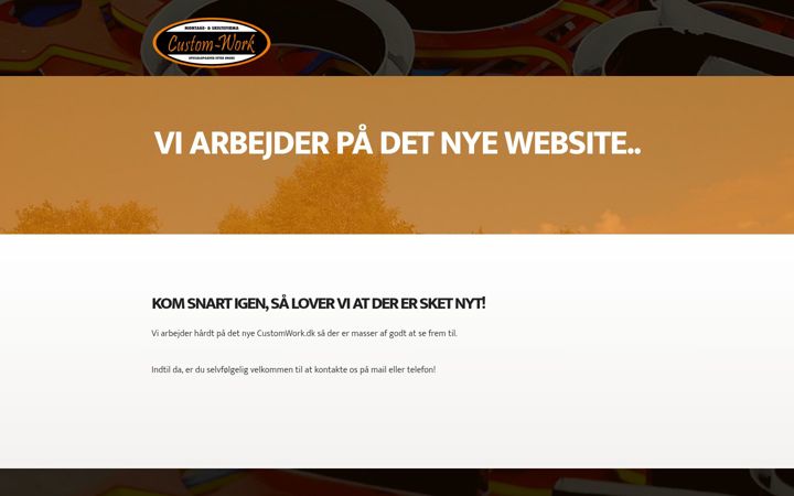 Screenshot of customwork.dk