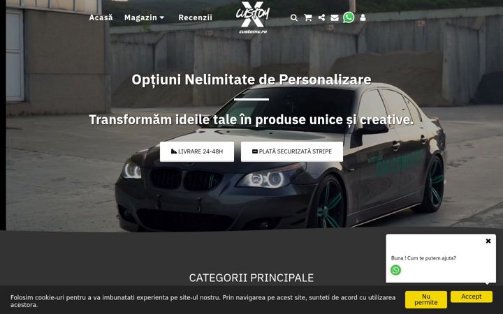 Screenshot of customx.ro