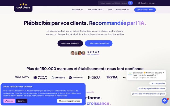 Screenshot of custplace.com