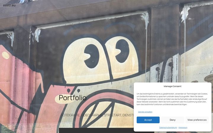 Screenshot of custr.eu