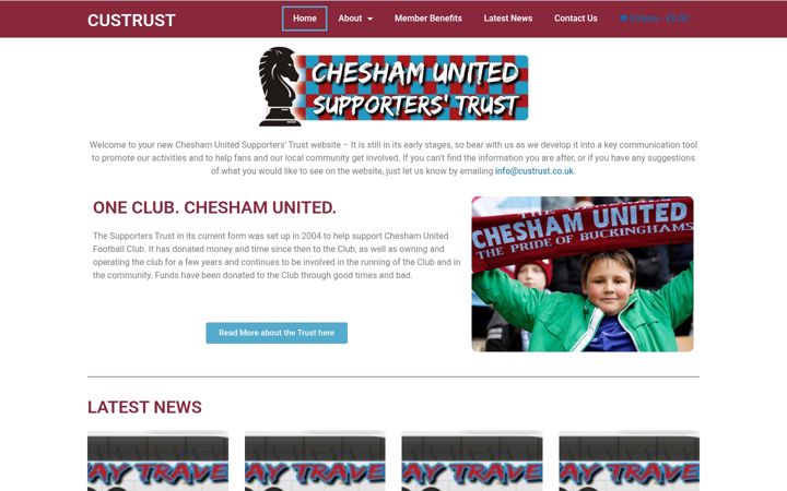 Screenshot of custrust.co.uk