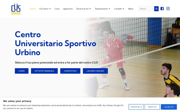 Screenshot of cusurbino.it