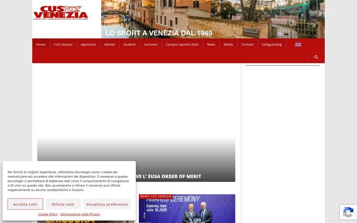 Screenshot of cusvenezia.it