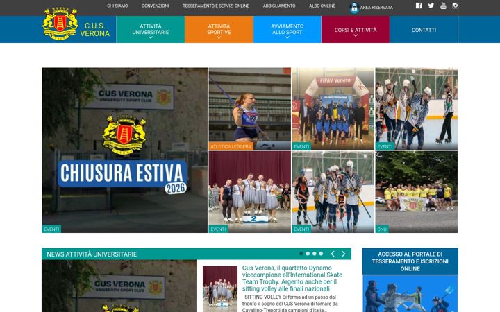 Screenshot of cusverona.it