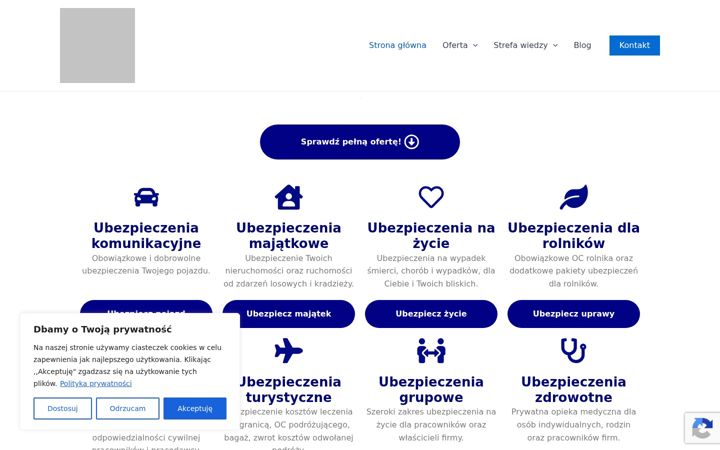 Screenshot of cuszczekociny.pl
