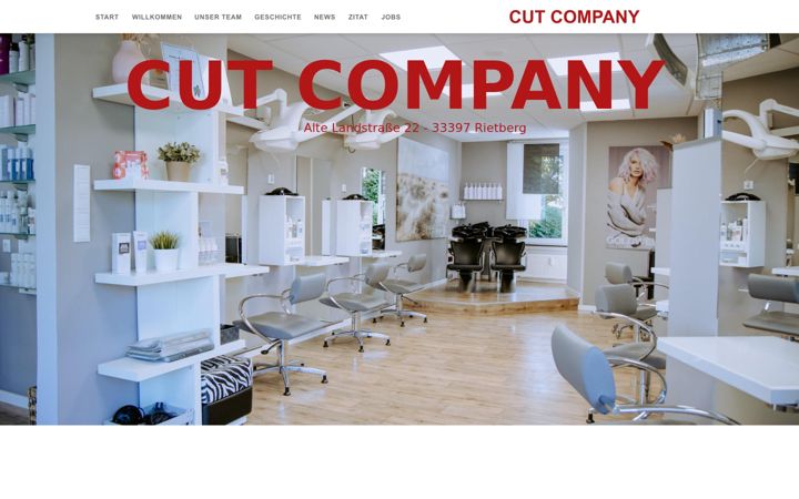 Screenshot of cut-company.de
