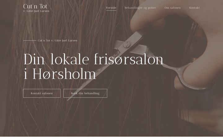 Screenshot of cut-n-tot.dk