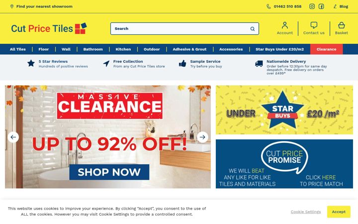 Screenshot of cut-price-tiles.co.uk