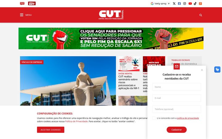 Screenshot of cut.org.br