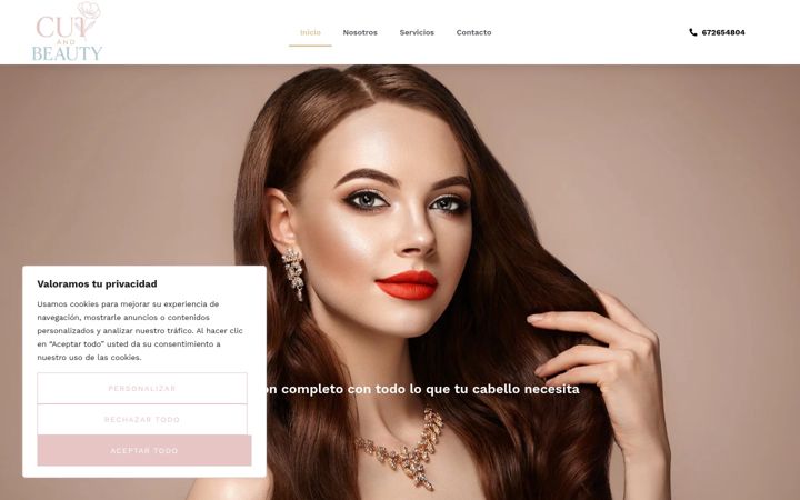 Screenshot of cutandbeauty.es