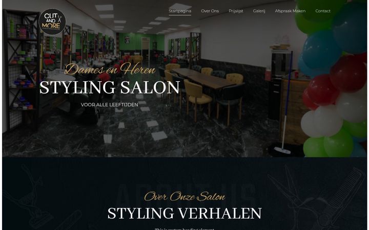 Screenshot of cutandmore.nl