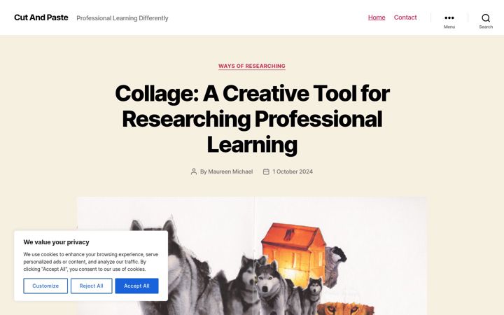 Screenshot of cutandpaste.stir.ac.uk