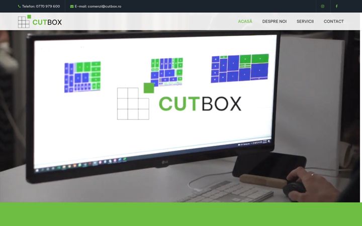 Screenshot of cutbox.ro