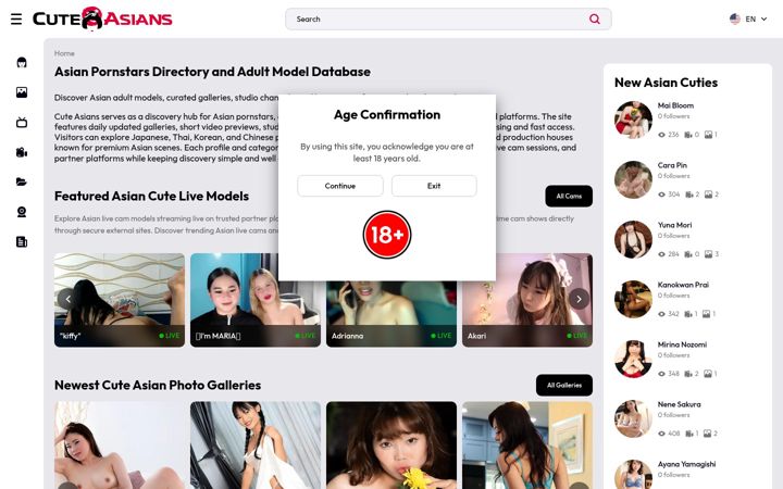 Screenshot of cute-asians.com