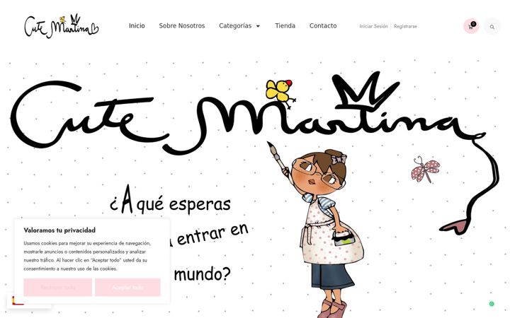 Screenshot of cutemartinabcn.com