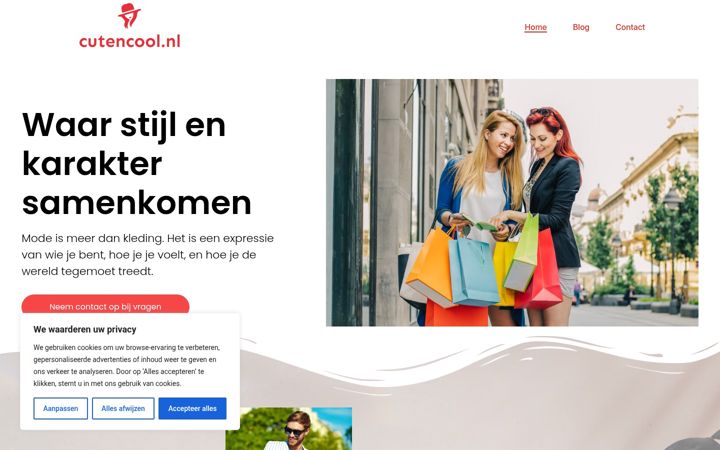 Screenshot di cutencool.nl