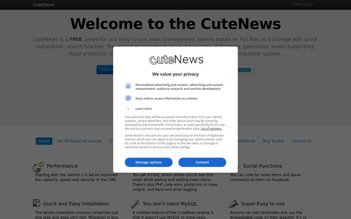 Screenshot of cutephp.com
