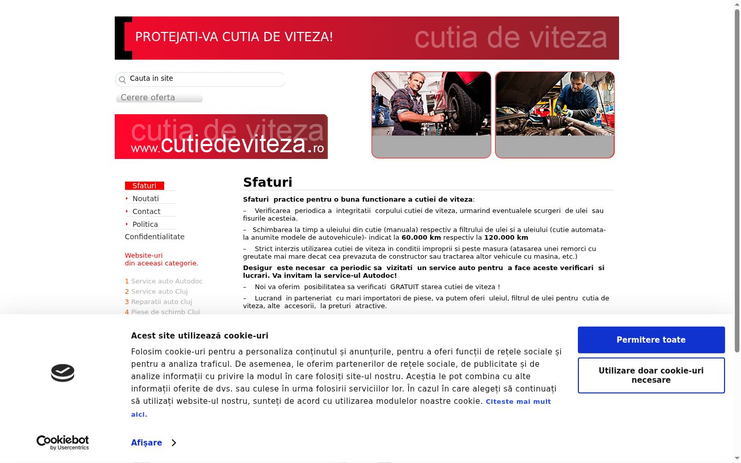 Sutikimo reklamjuostės, rodytos prieš bet kokią sąveiką, ekrano kopija