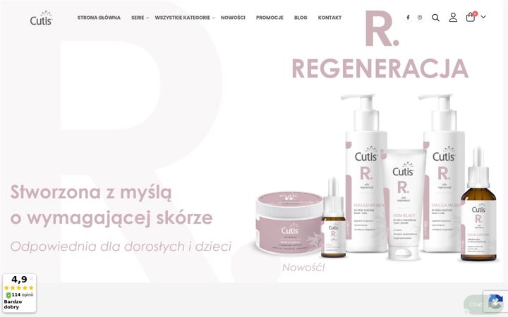 Screenshot of cutis.pl