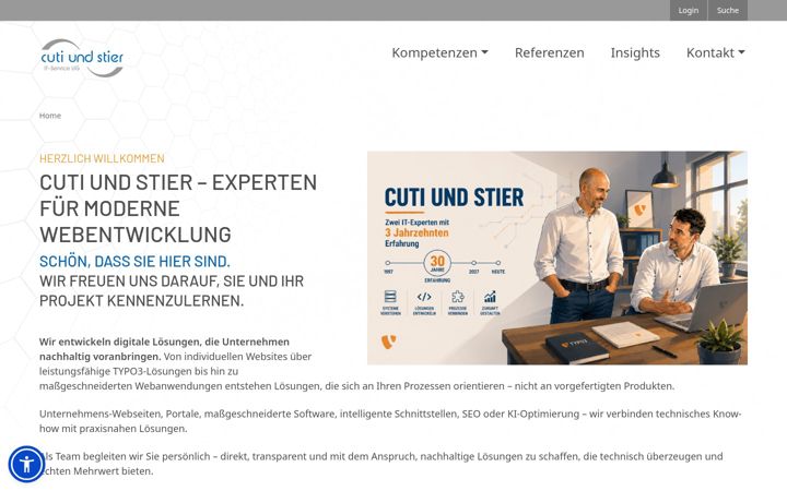 Screenshot of cutiundstier.de