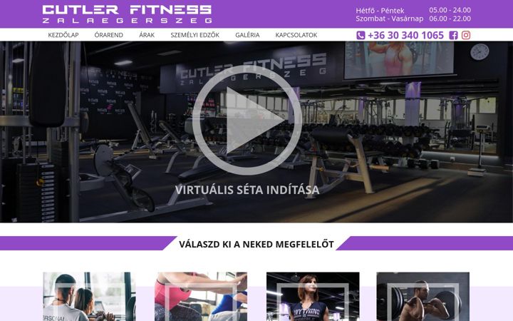 Screenshot of cutlerzalaegerszeg.hu
