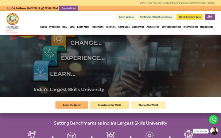 Screenshot of cutm.ac.in