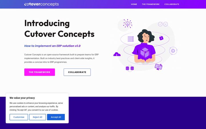 Screenshot of cutoverconcepts.org