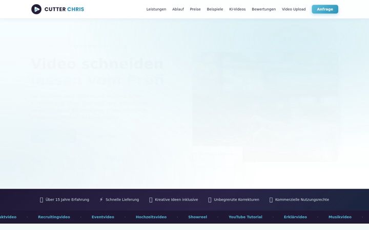 Screenshot of cutter-chris.de