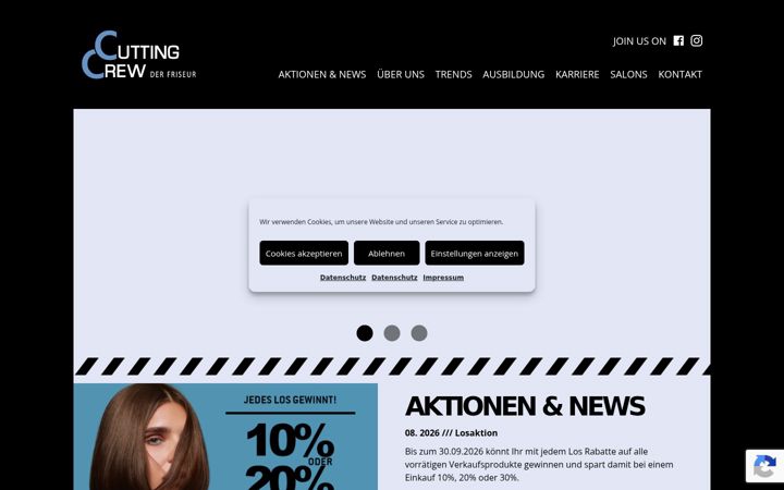 Screenshot of cutting-crew-der-friseur.de